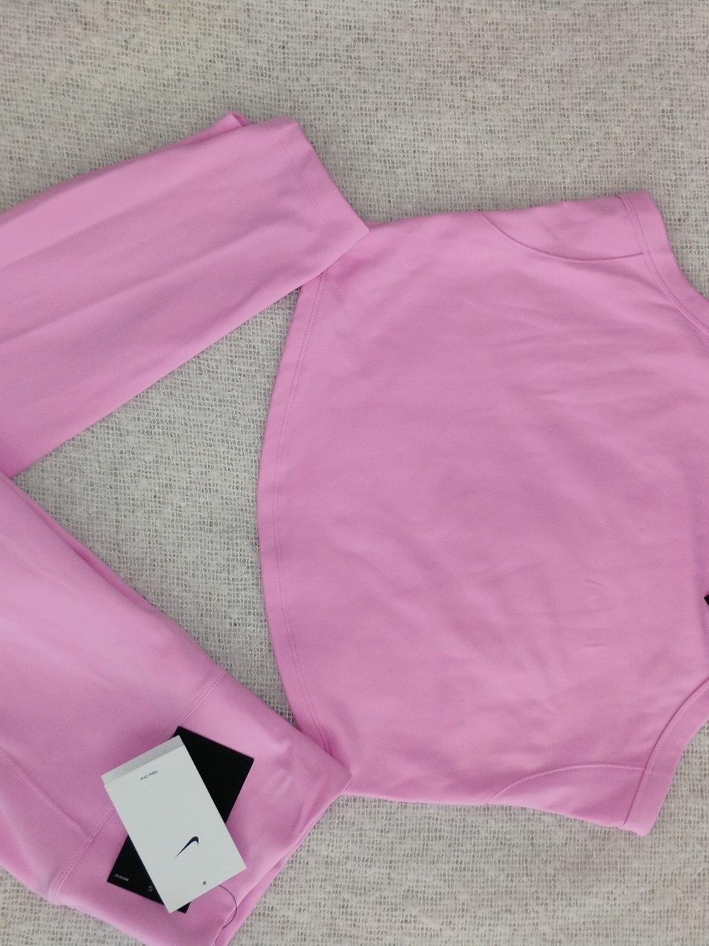 Nike One DRI-FIT Crop Tank Women's Pink Large NWT